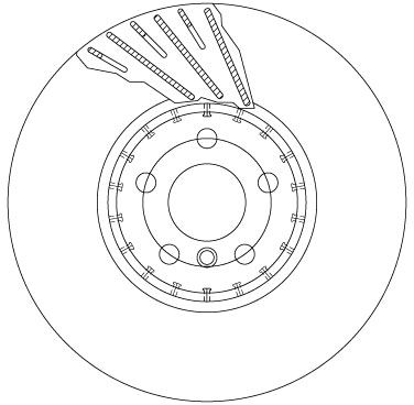 Remschijven TRW DF6891S