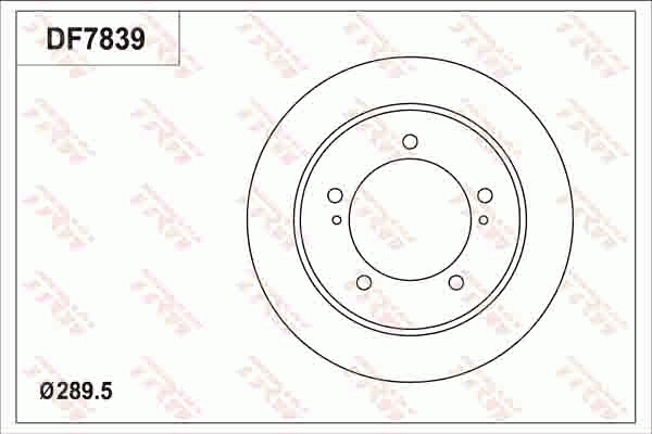 Remschijven TRW DF7839