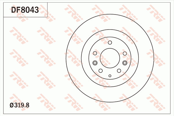 Remschijven TRW DF8043