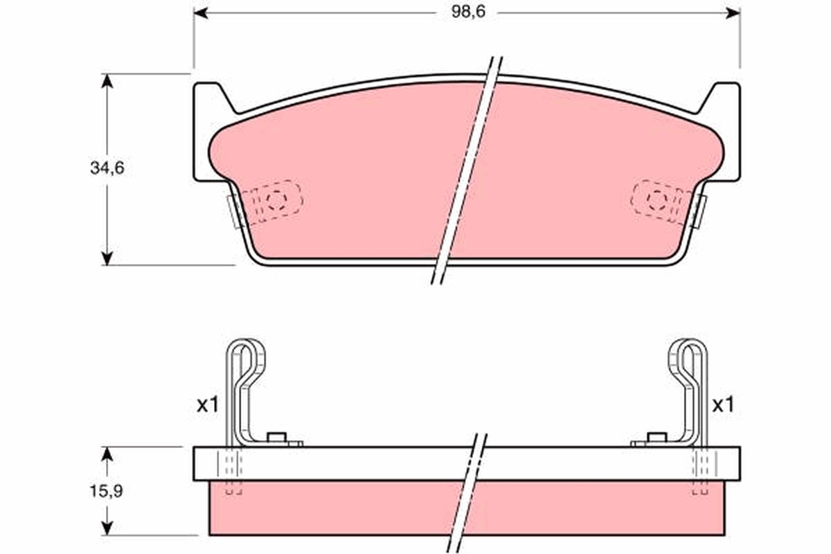 Remblokset TRW GDB1002