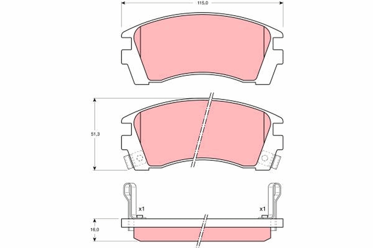 Remblokset TRW GDB1013