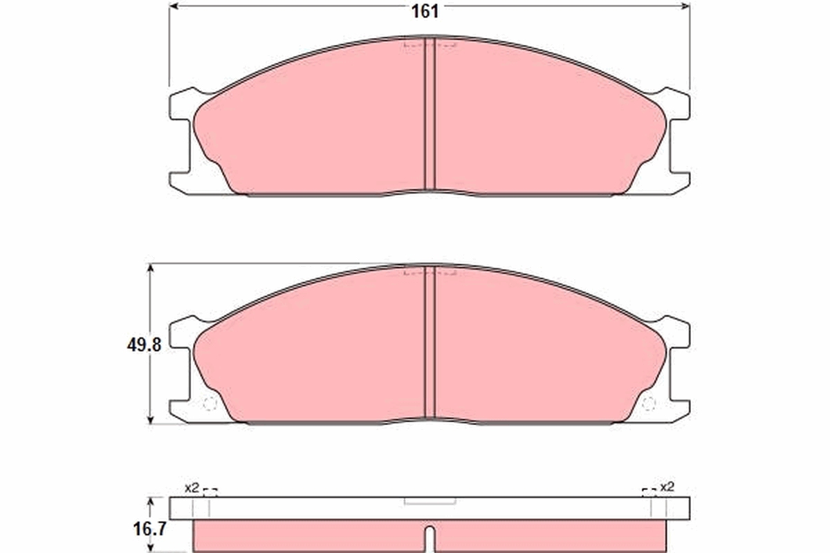 Remblokset TRW GDB1017