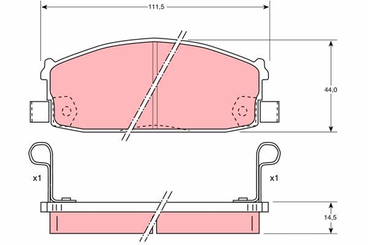 Remblokset TRW GDB1020