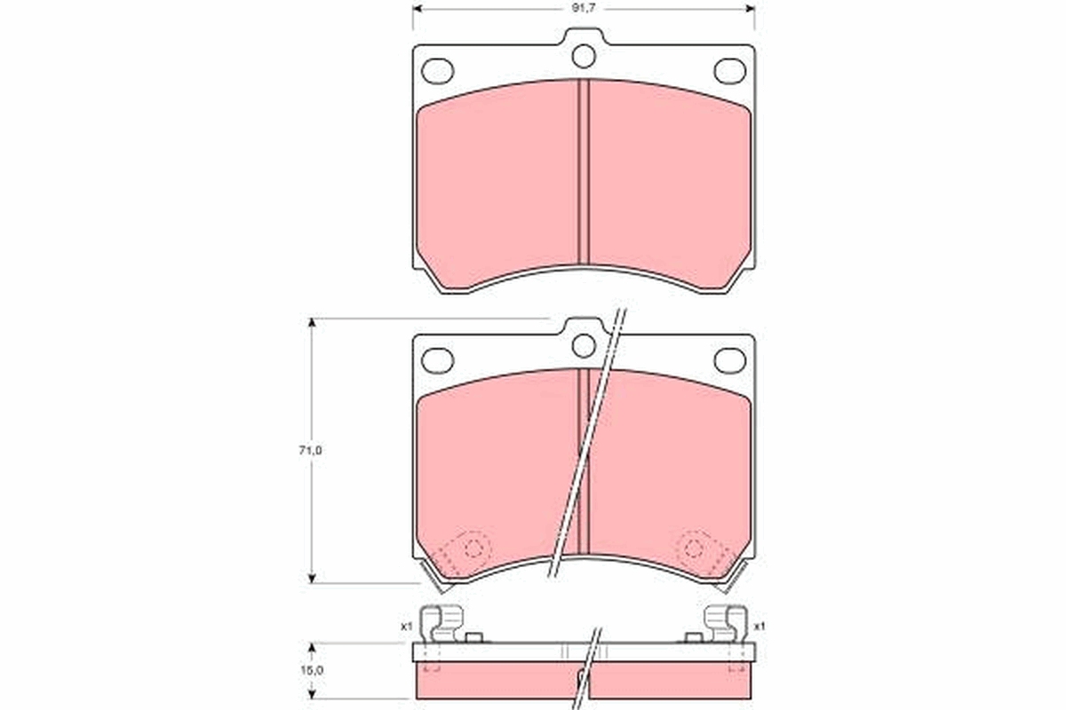 Remblokset TRW GDB1029