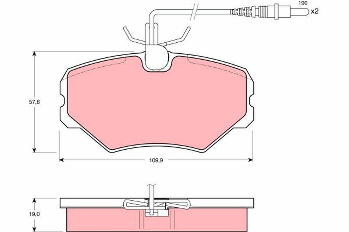 Remblokset TRW GDB1051