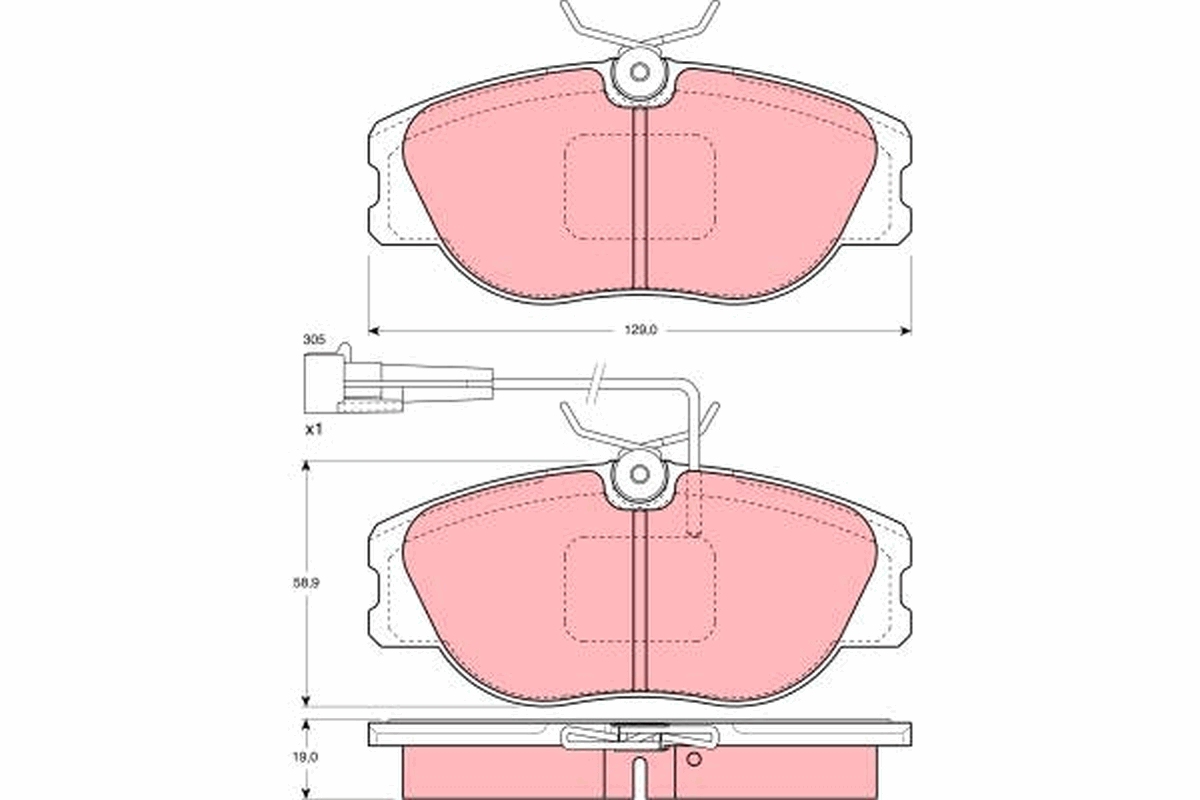 Remblokset TRW GDB1052