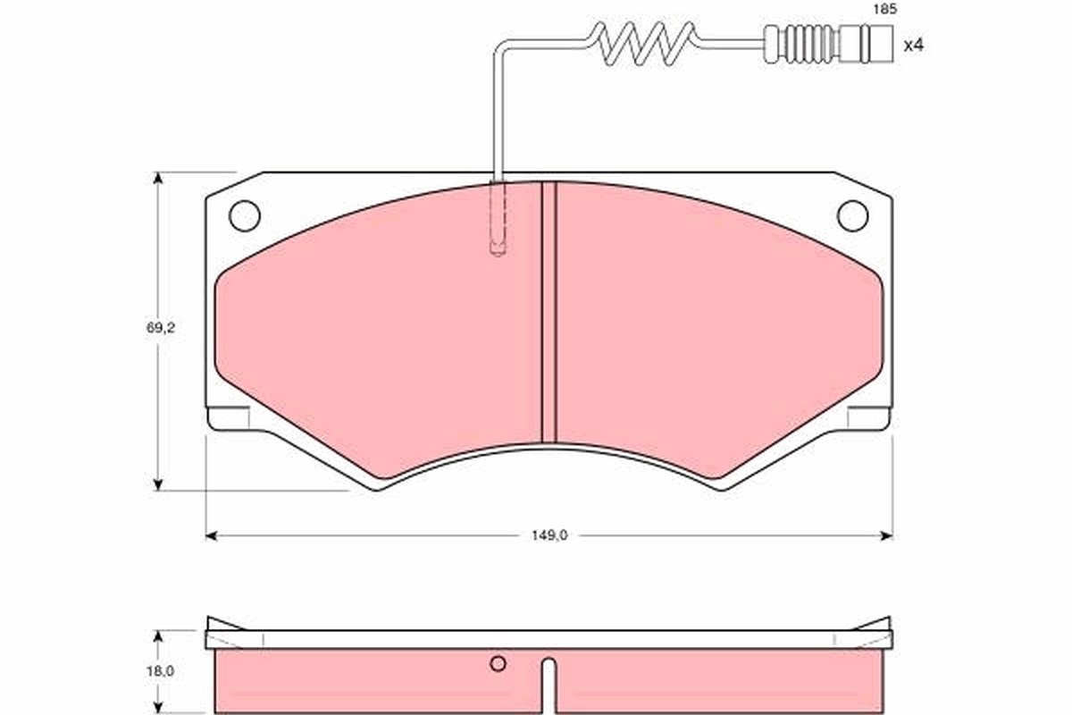 Remblokset TRW GDB1067