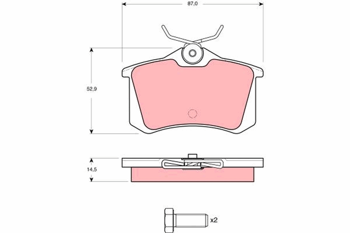 Remblokset TRW GDB1073