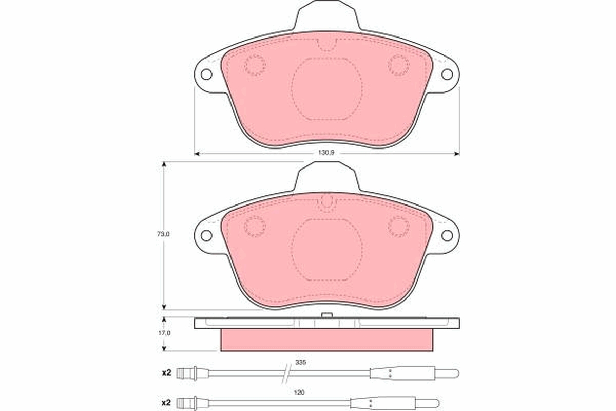 Remblokset TRW GDB1085