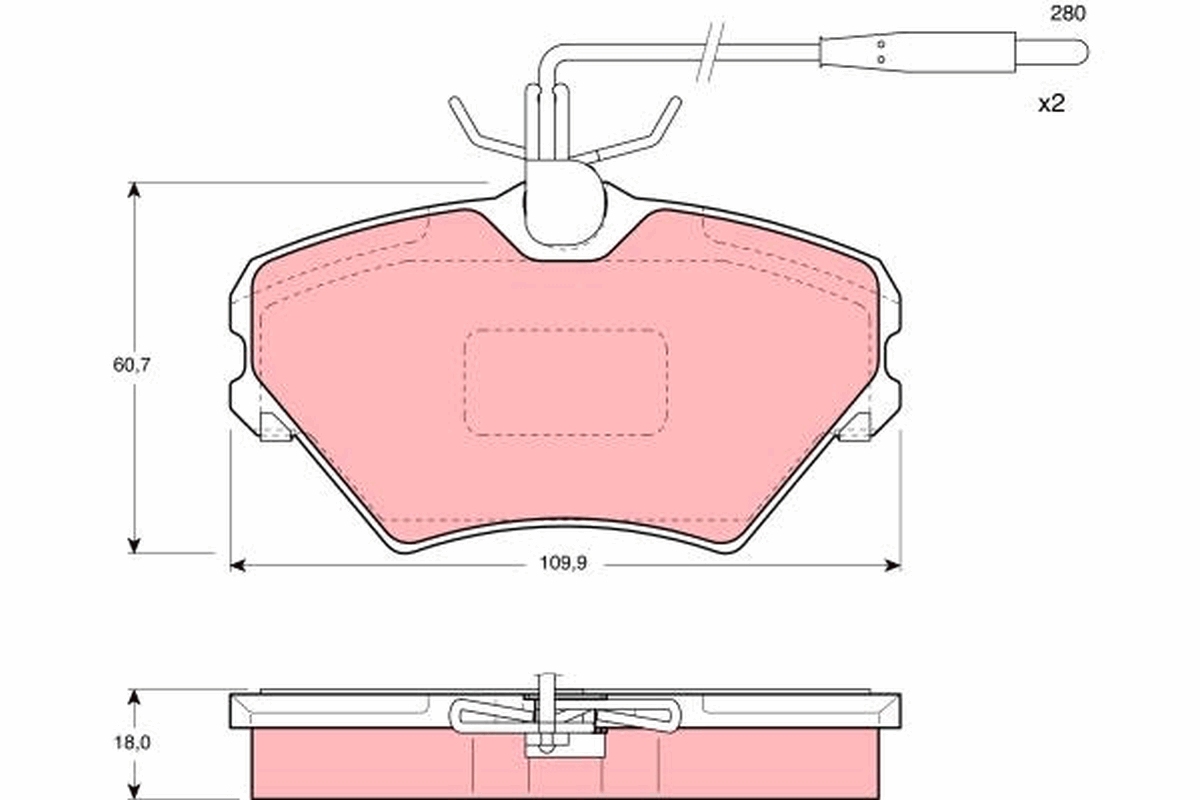 Remblokset TRW GDB1087