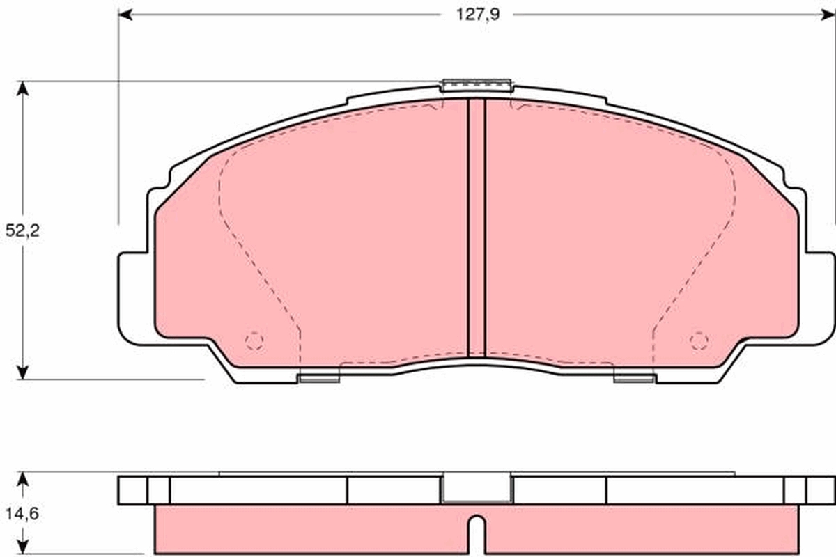 Remblokset TRW GDB1135