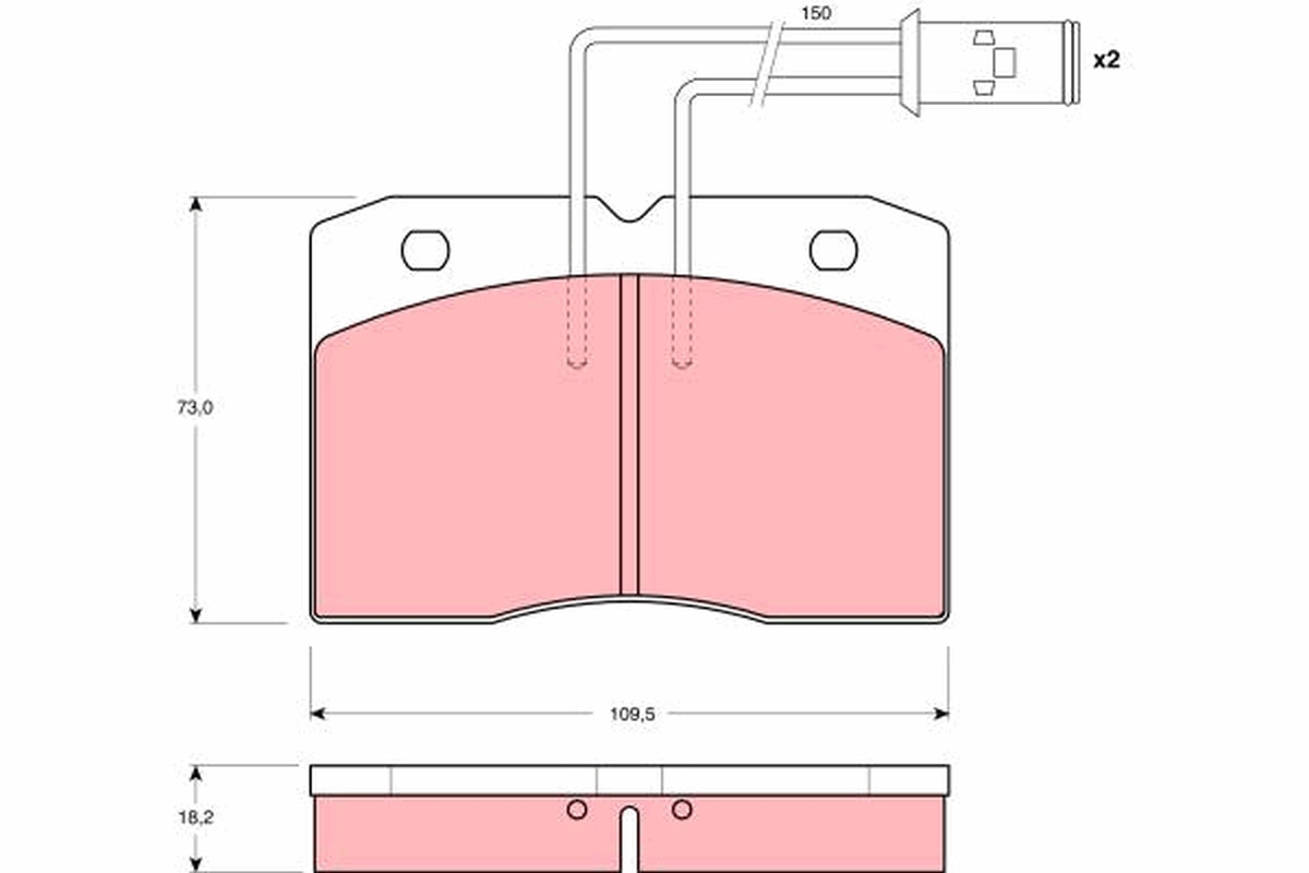 Remblokset TRW GDB1152