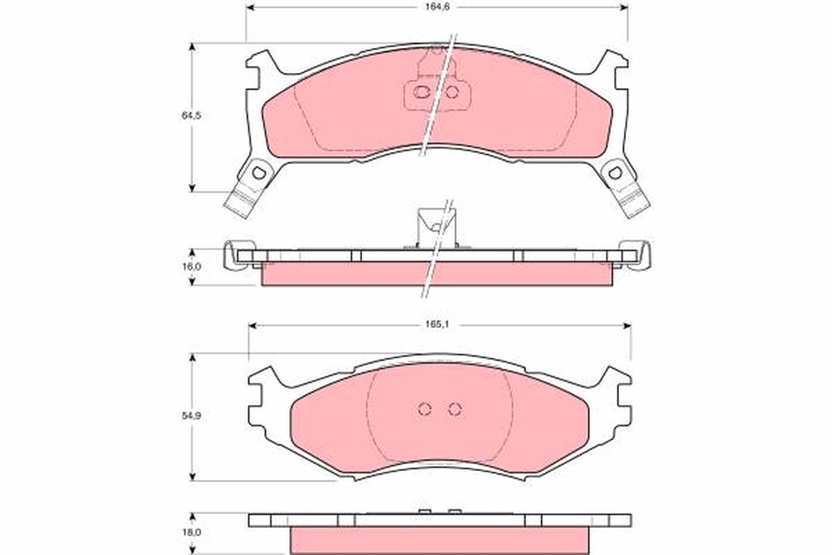 Remblokset TRW GDB1158