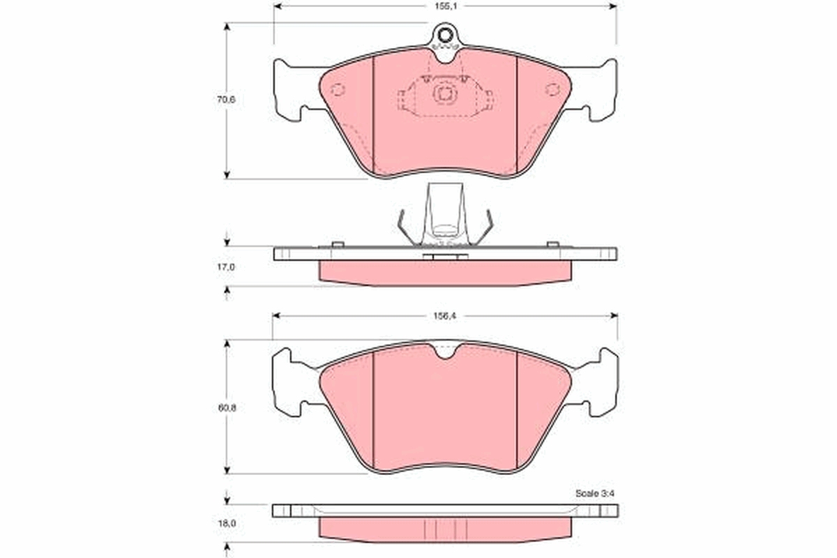 Remblokset TRW GDB1166