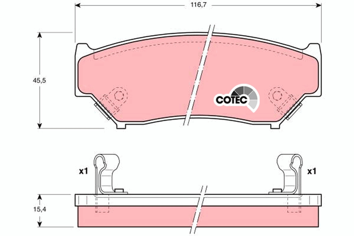 Remblokset TRW GDB1174