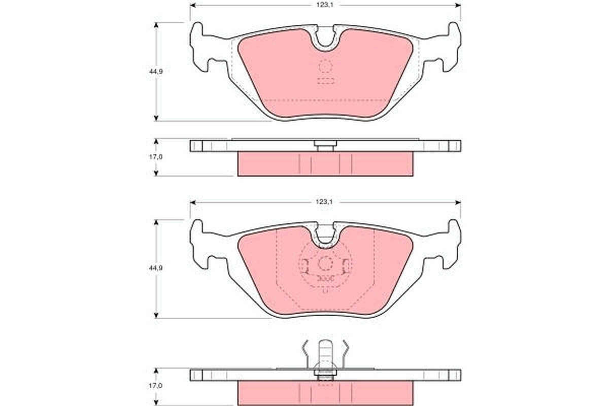 Remblokset TRW GDB1189