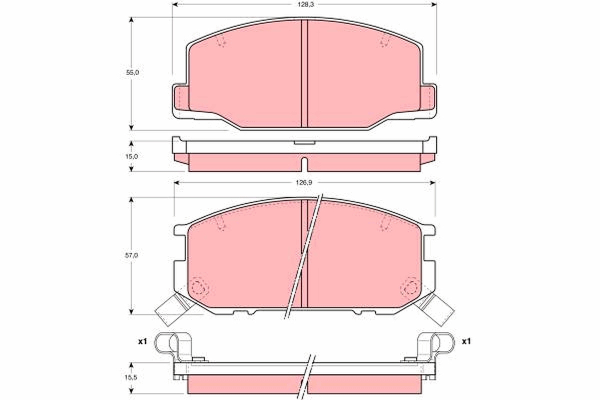 Remblokset TRW GDB1190