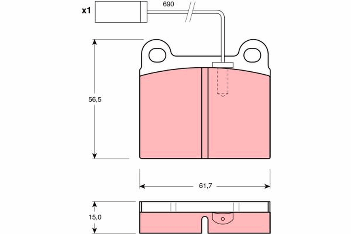 Remblokset TRW GDB1252