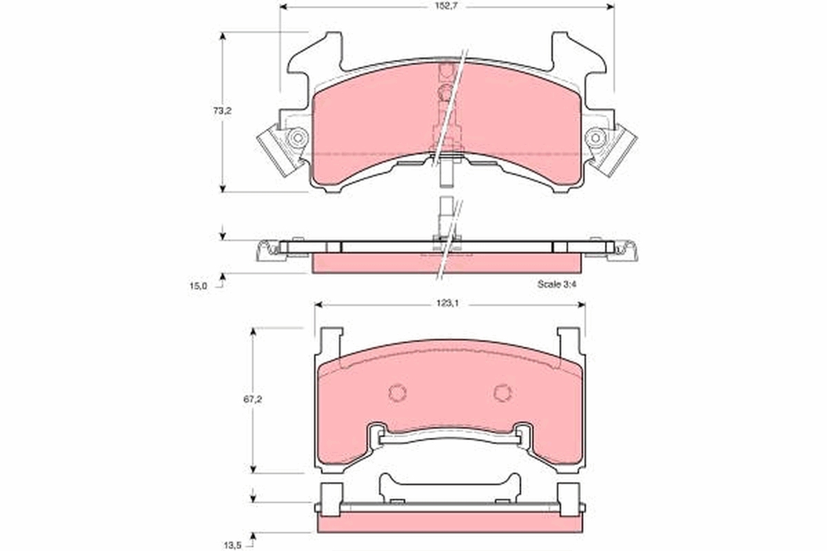 Remblokset TRW GDB1272