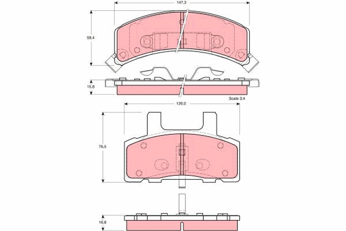 Remblokset TRW GDB1273