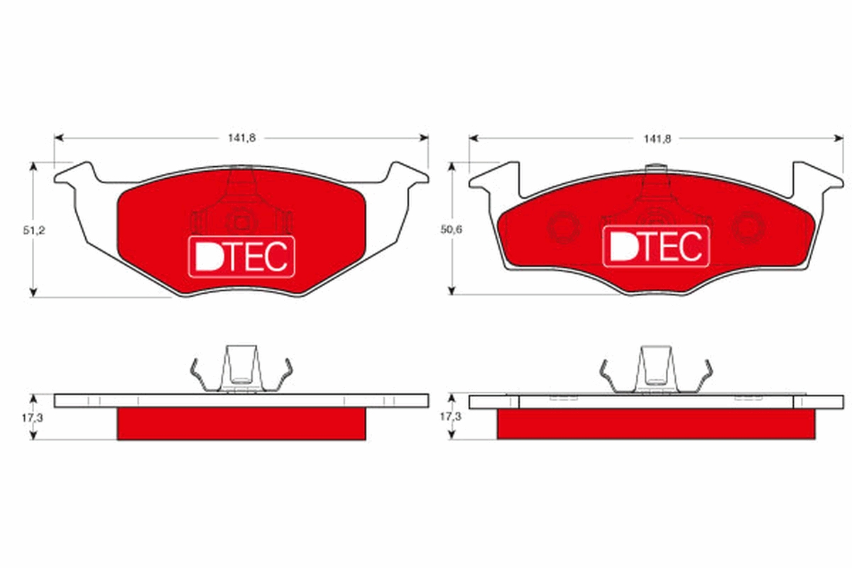 Remblokset TRW GDB1274DTE