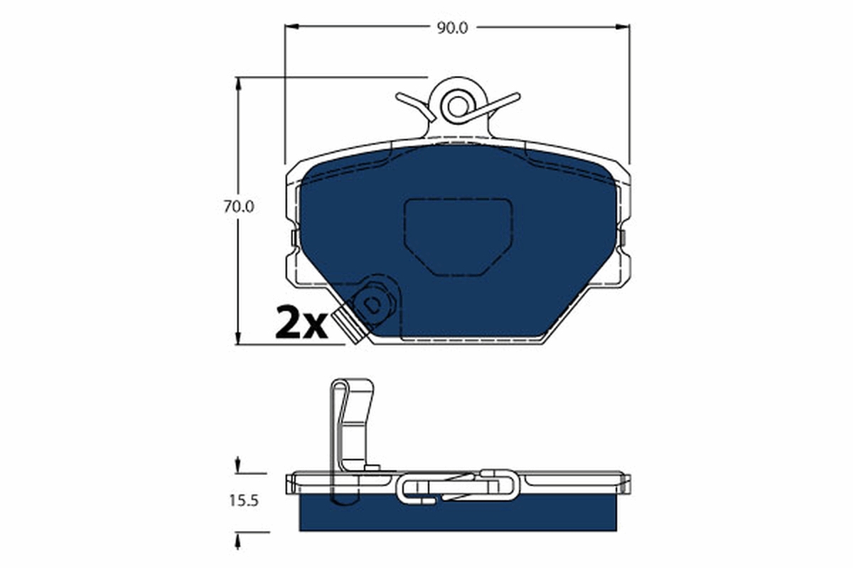 Remblokset TRW GDB1365BTE