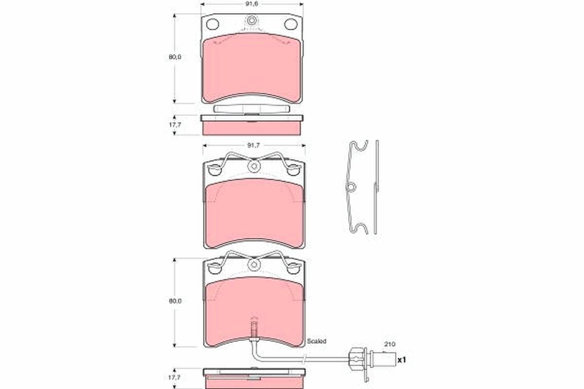 Remblokset TRW GDB1368