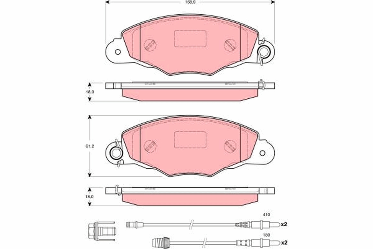 Remblokset TRW GDB1410