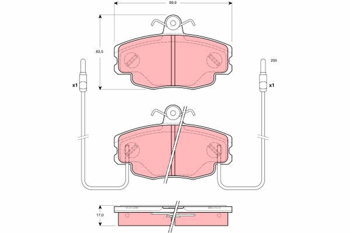 Remblokset TRW GDB1428