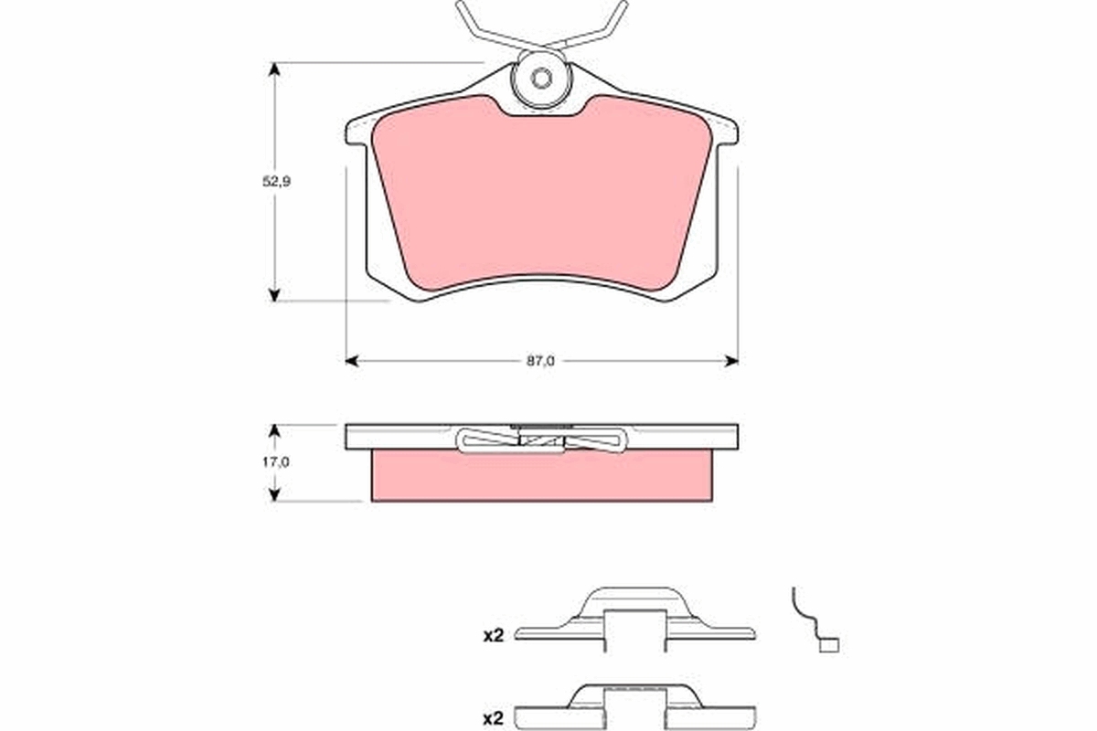 Remblokset TRW GDB1458