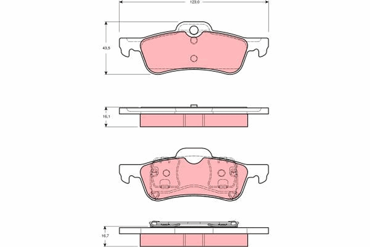 Remblokset TRW GDB1477