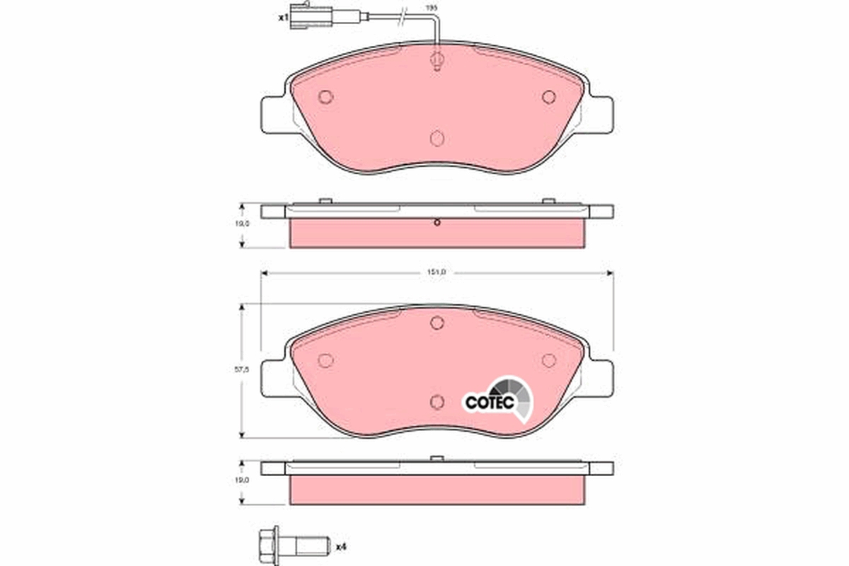 Remblokset TRW GDB1484