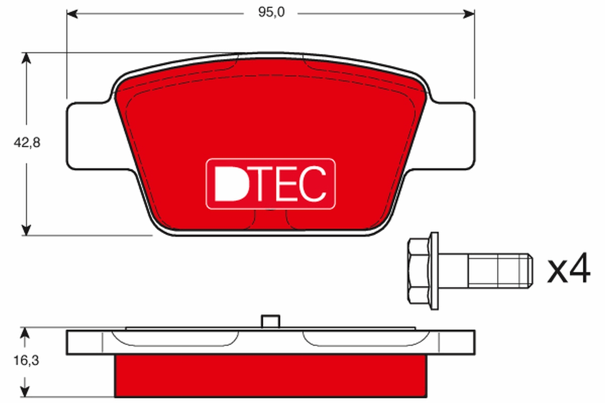 Remblokset TRW GDB1485DTE