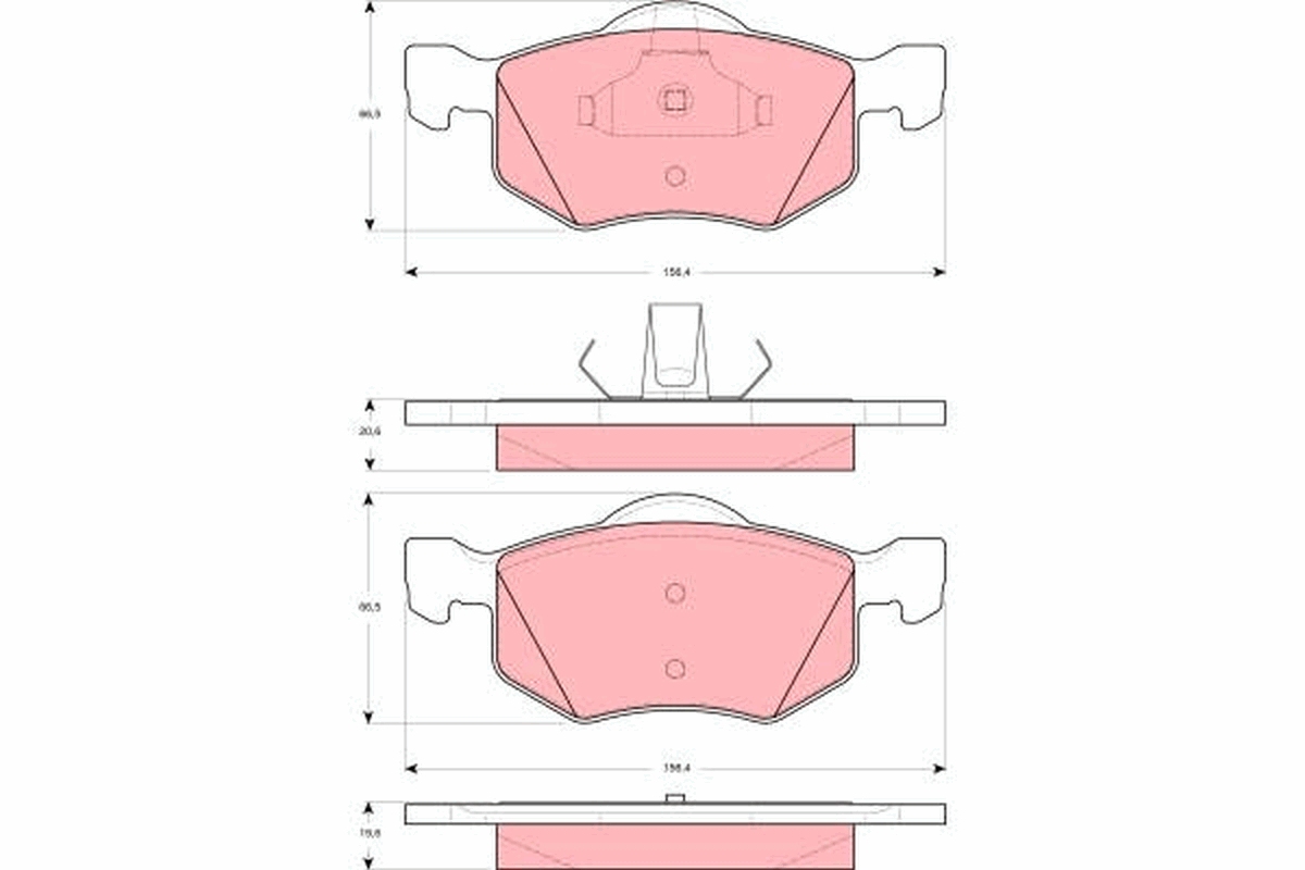 Remblokset TRW GDB1497