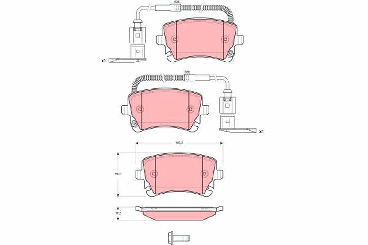 Remblokset TRW GDB1508