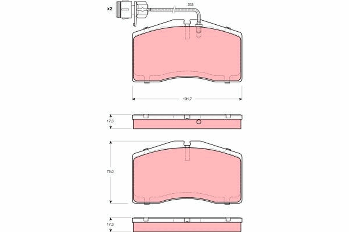 Remblokset TRW GDB1523