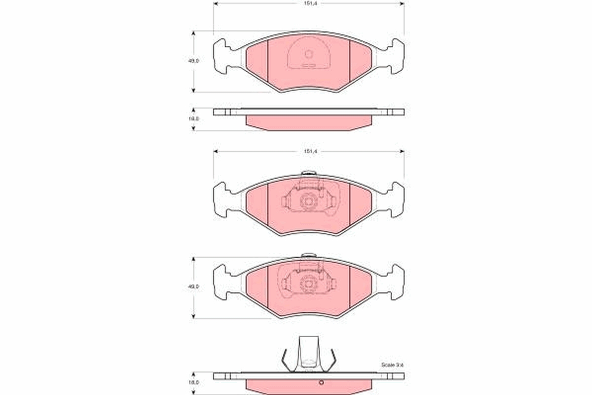 Remblokset TRW GDB1533