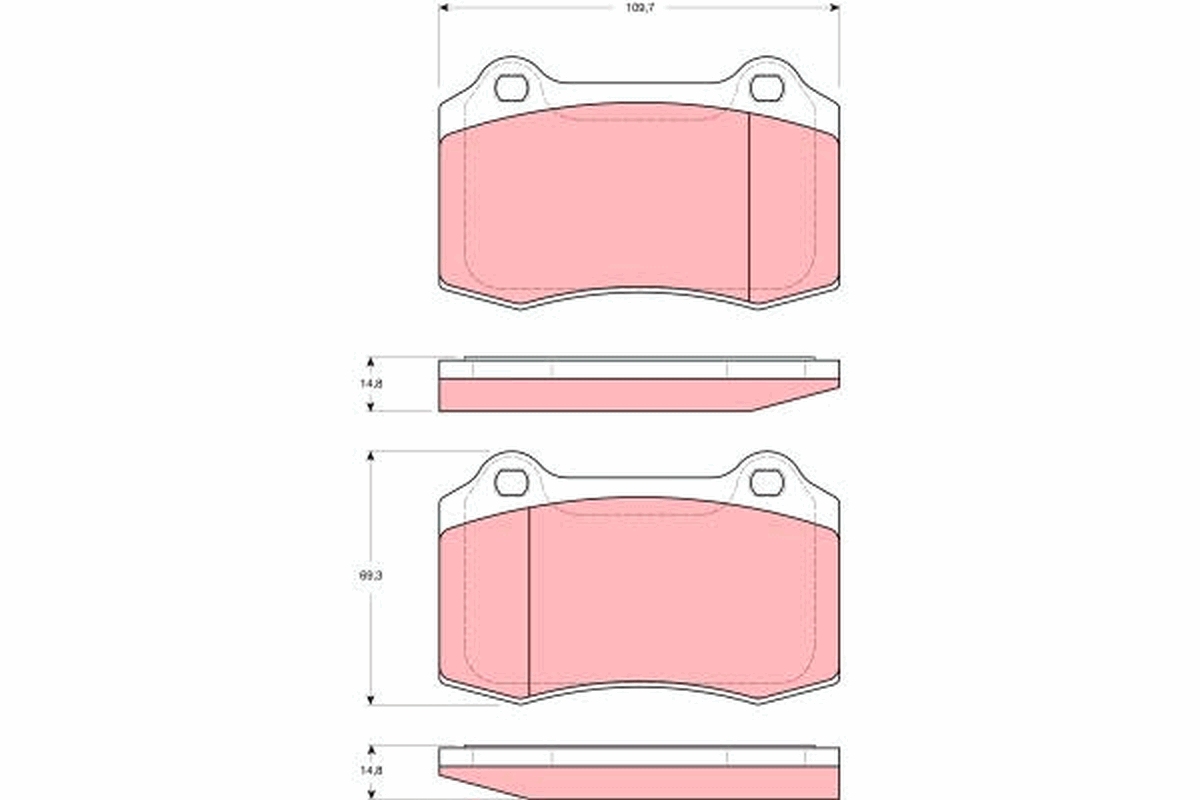 Remblokset TRW GDB1537