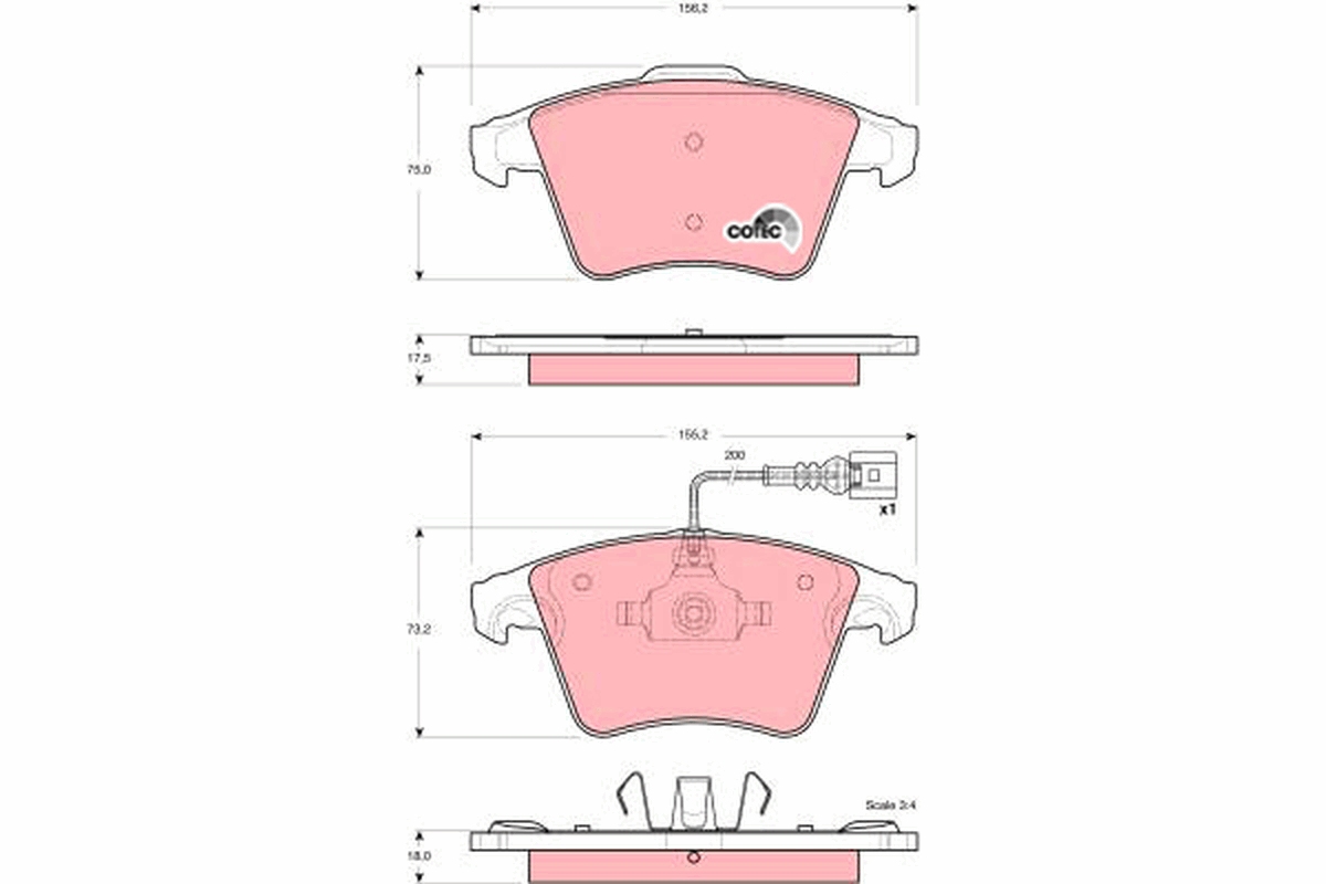 Remblokset TRW GDB1556