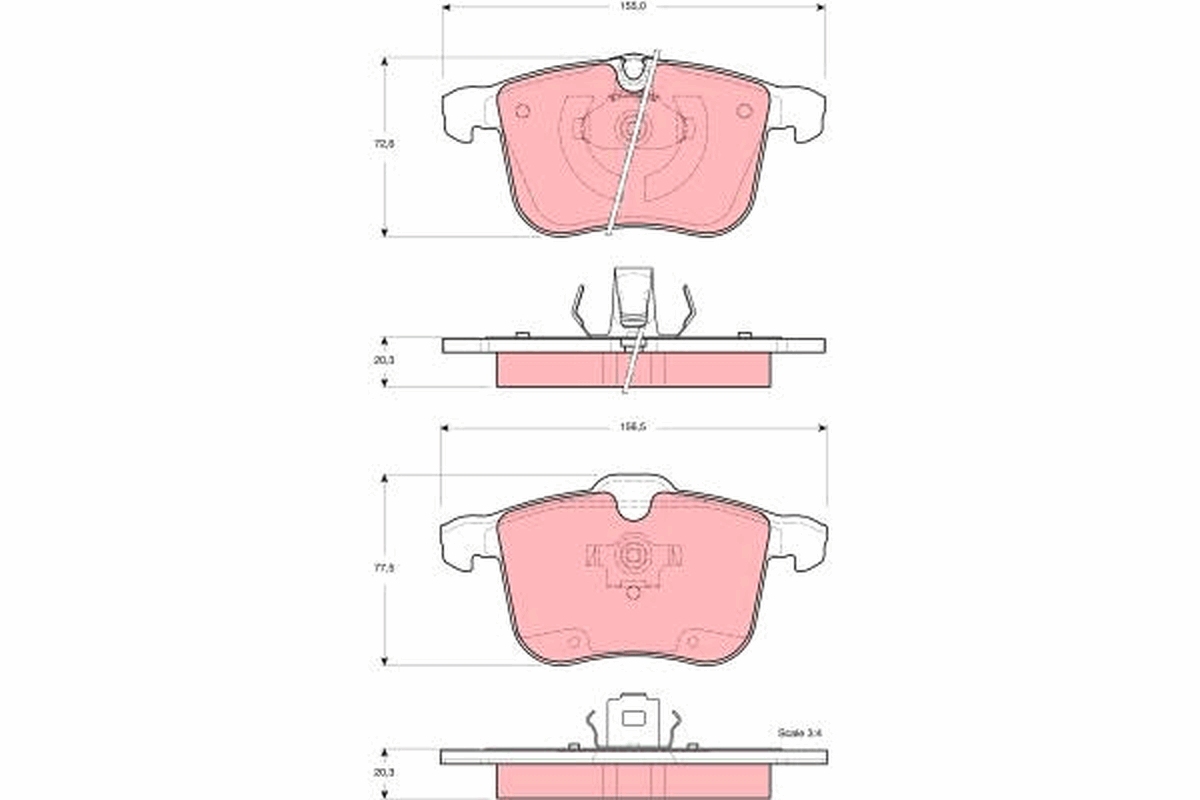 Remblokset TRW GDB1567