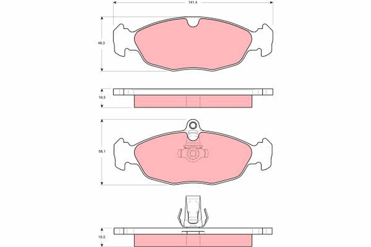 Remblokset TRW GDB1569