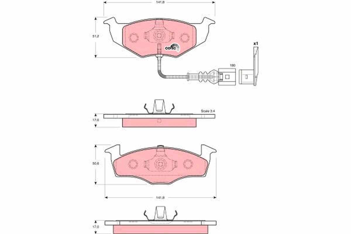 Remblokset TRW GDB1586