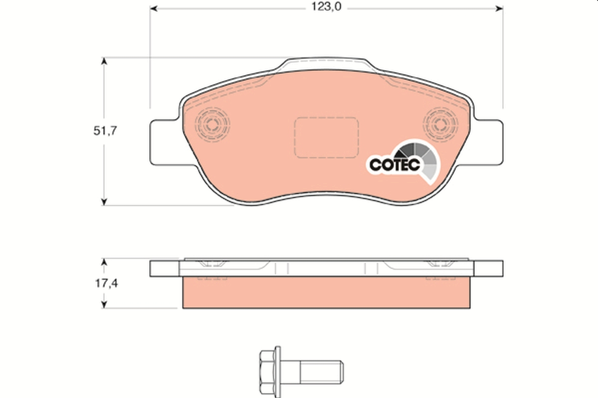 Remblokset TRW GDB1589