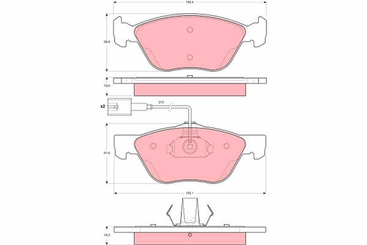 Remblokset TRW GDB1602