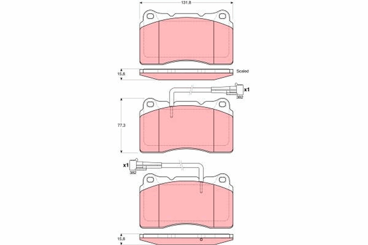 Remblokset TRW GDB1603