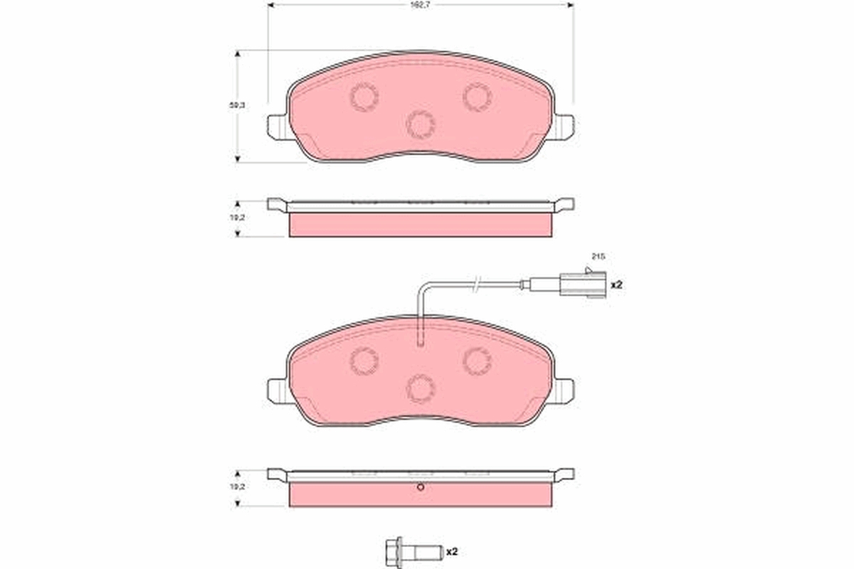 Remblokset TRW GDB1627