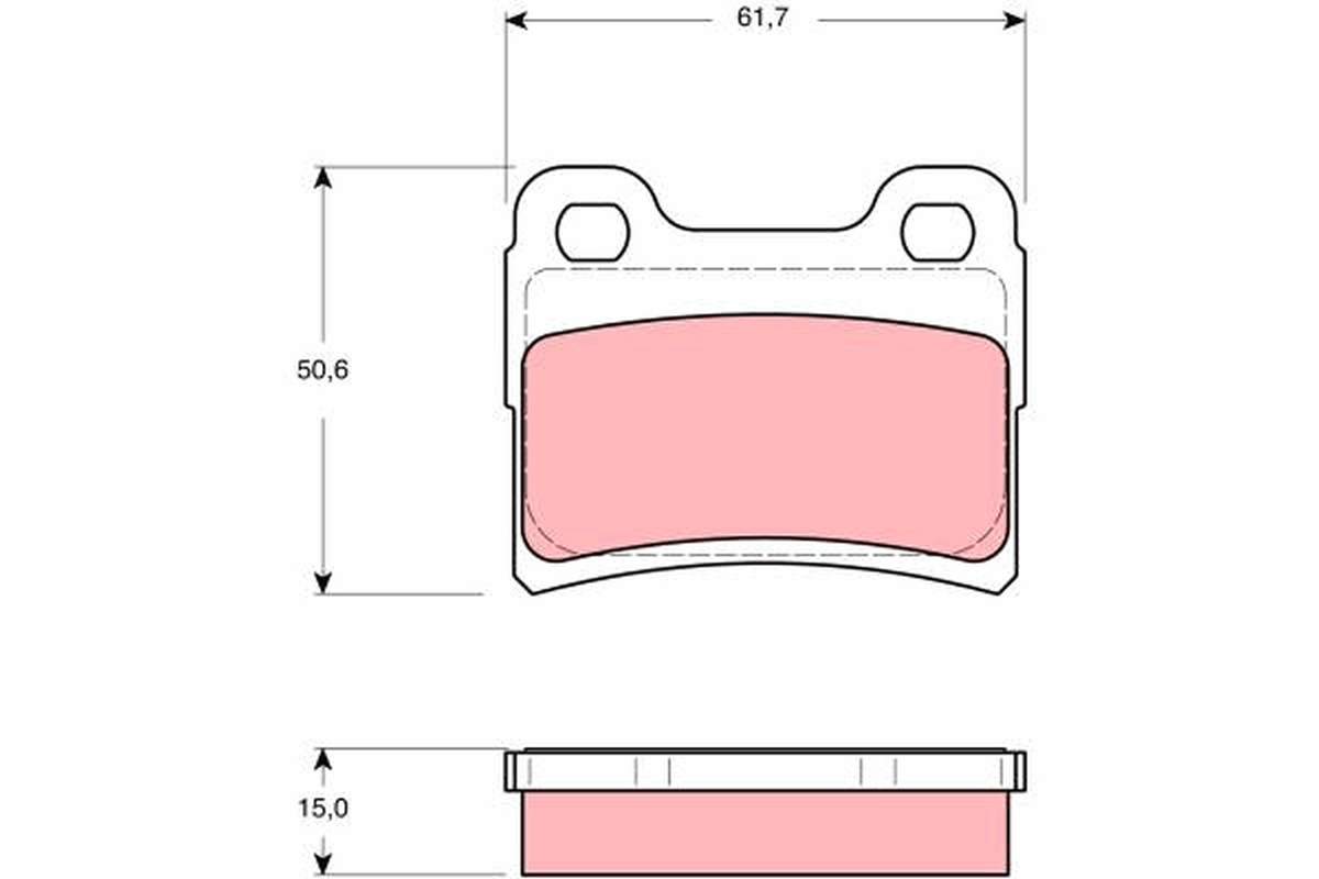 Remblokset TRW GDB1639