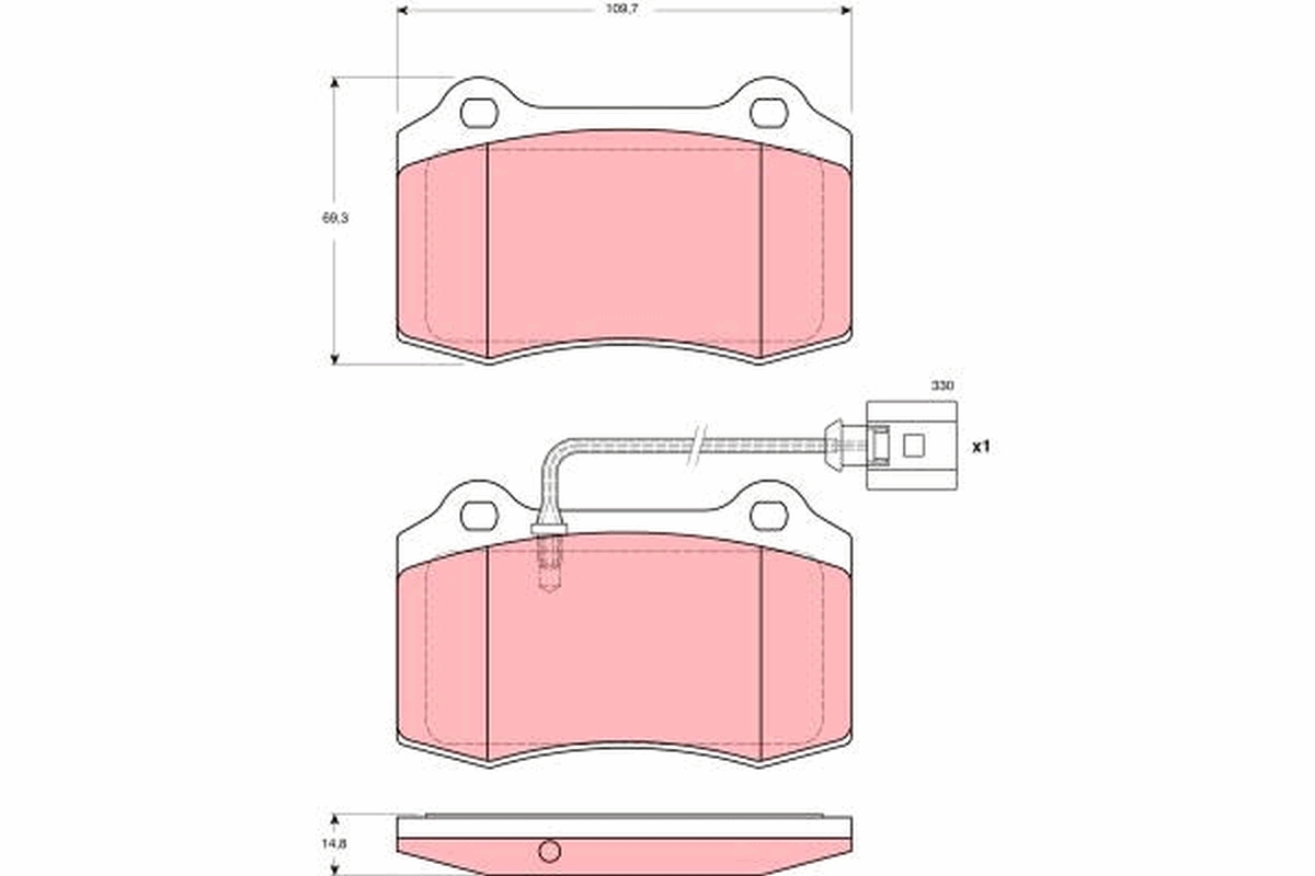 Remblokset TRW GDB1644