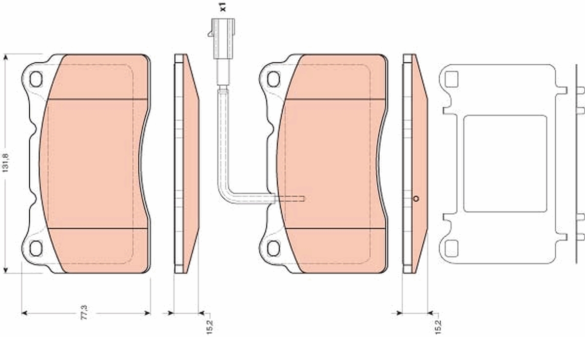 Remblokset TRW GDB1645