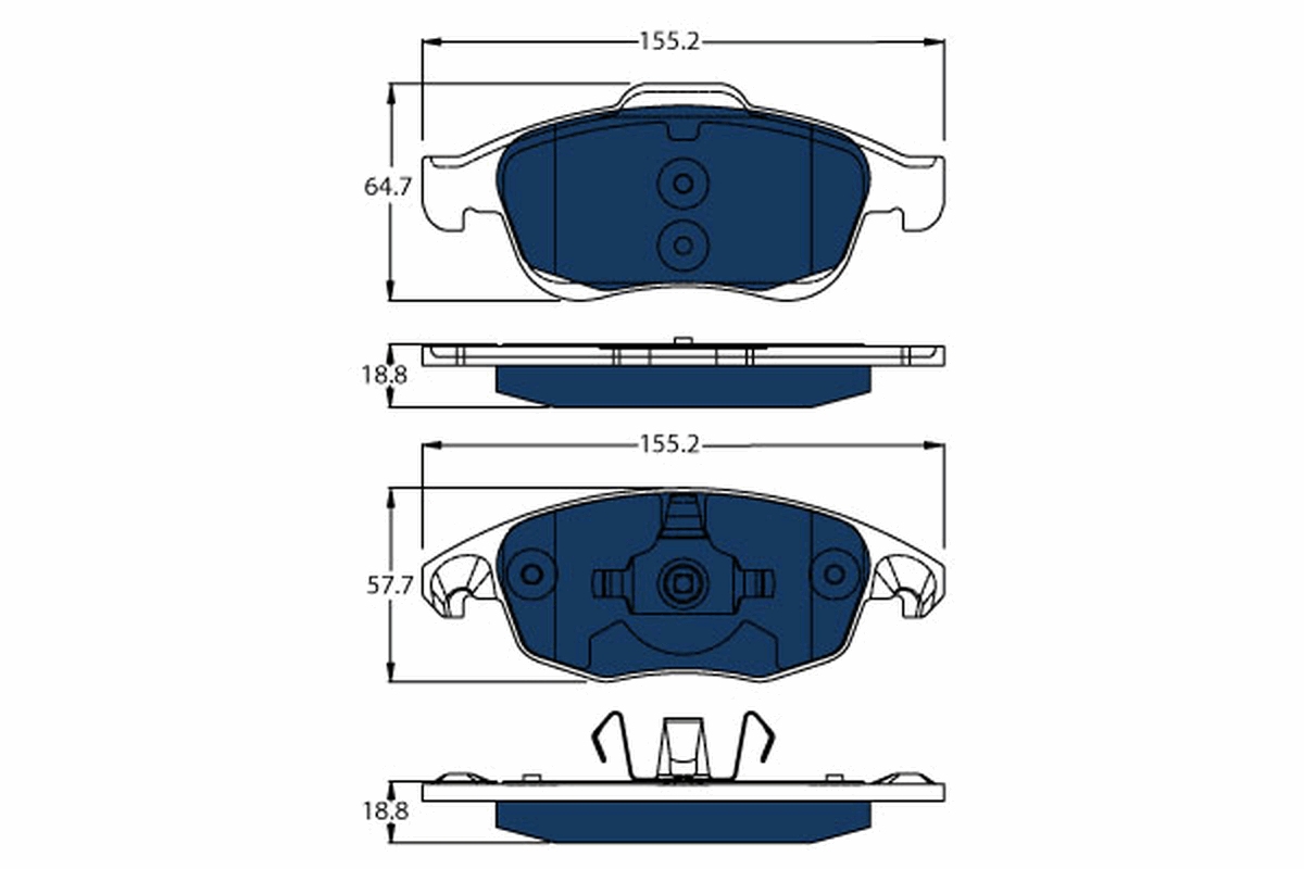 Remblokset TRW GDB1690BTE